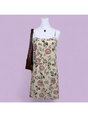 madewell floral silk boho cami mini dress